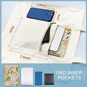 Sacs de courses réutilisables personnalisés en gros avec logo imprimé, sacs fourre-tout en toile de coton blanc uni vierge avec personnalisation - Product Image 3