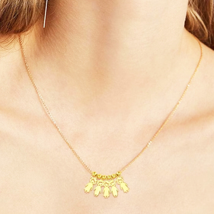 Chapado en oro de 18 quilates Amazigh letra Yaz collar de acero inoxidable tradicional Amazigh bereber collar Unisex africano para regalo - Product Image 4