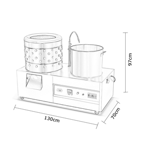 Plumeuse à poulet horizontale <span class=keywords><strong>Leader</strong></span> LZ-65, capacité 14 kg, en acier inoxydable 430SS, neuve, multifonction, facile à utiliser, machine de traitement de la <span class=keywords><strong>viande</strong></span> - Product Image 2