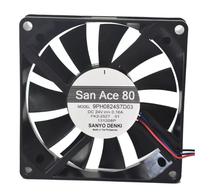Kipas Pendingin Tiga Kawat SANYO 9PH0824S7D03 8015 8cm 24V 0,16A Asli