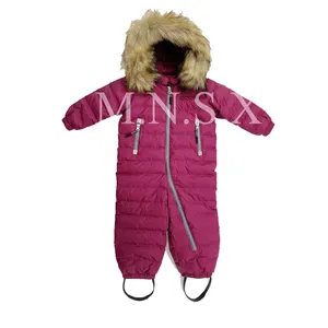 Traje personalizado de esquí para niños, chaqueta de nieve a prueba de viento, impermeable, cálido, traje de nieve de una pieza, Invierno