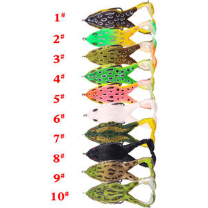 Nouvelle leurre de pêche grenouille 9cm 13.6g, leurre artificiel de surface à double hameçon pour la pêche au poisson-chat - Product Image 1