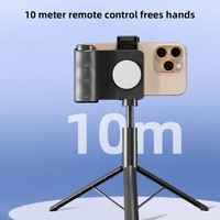 Soporte Magnético Ergonómico para Cámara de Teléfono, Control Remoto Portátil con Luz de Relleno Integrada para Fotografía Móvil Estable