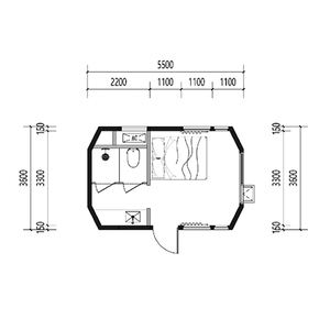 Hotel Kapsul Bertenaga Surya Ramah Lingkungan Prefab, Rumah Kontainer Portabel, Pod Tidur, Rumah Mungil Mobile Outdoor - Product Image 6