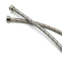 Tuyaux tressés de qualité 201 et 304 célèbres pour connecteur de robinet de salle de bain et connecteur femelle 1/2 "toutes tailles et longueurs