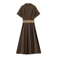Robe polyvalente à ceinture et simple boutonnage pour femme SHENZHU, nouvelle collection été 2026, modèle 5029164
