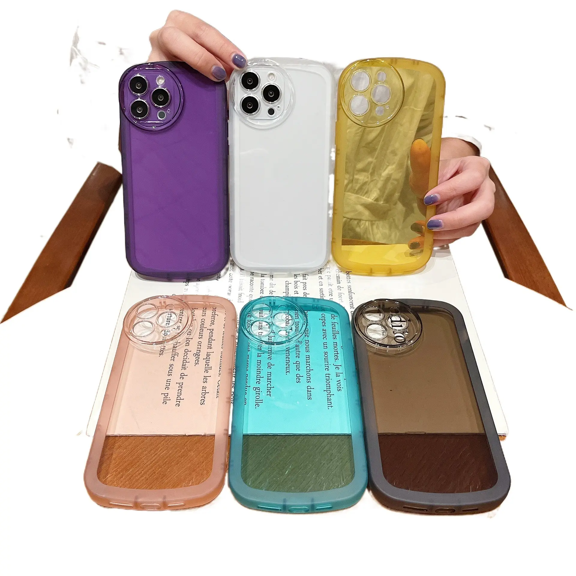 2022 Wholesale Ultra Slim Anti Scratch Airbag Shockproof Crystal Clear Soft Tpu Mobile Phone Case Cover For iPhone 14 13 12 11