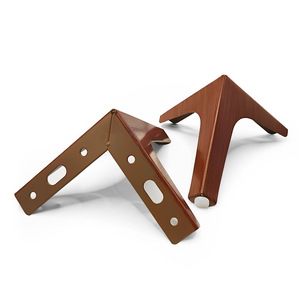 Pied de meuble Wansheng 15 cm en bois de noyer, design perforé haute vitesse, pour armoire, canapé, meuble TV, table basse, table de chevet - Product Image 2