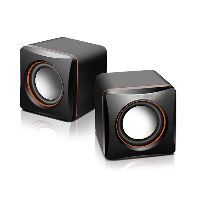 Desktop Computer Laptop Mini Speaker Plastic 70x68x70mm LF-701