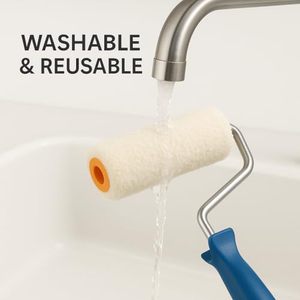 Rouleaux de peinture en microfibre de 4 pouces, recharges de rouleaux de qualité industrielle, personnalisables OEM, cadre à dégagement rapide pour la peinture de maison - Product Image 4