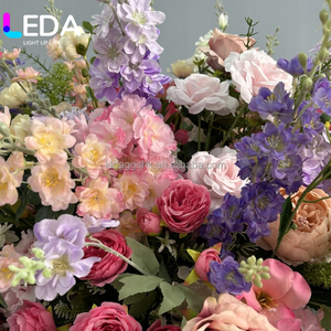 LEDA Wedding Artificial Flower Ball Modern Silk Neutral Flower Balls Real Touch Flower Centerpiece Ball - Product Image 2