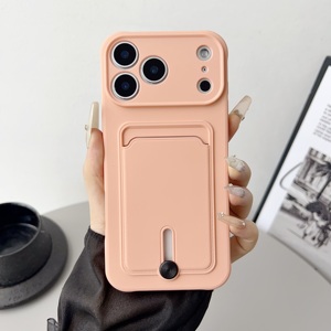 Custodia per Cellulare in TPU Morbido Colorato con Porta Carte per <span class=keywords><strong>iPhone</strong></span> 17 Air 14 15 Pro Max 16 Plus 13 12 11 <span class=keywords><strong>X</strong></span> 7, <span class=keywords><strong>Cover</strong></span> Portafoglio - Product Image 6