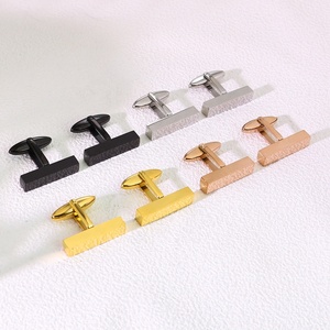 חפתים לגברים עם חריטה אישית, נירוסטה, לוגו מותאם אישית, חפתים לחולצה רשמית, אביזרים לעסקים ולחתונה - Product Image 2