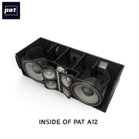 PAT VTX A12 Enceinte Line Array passive double 12 pouces en contreplaqué de haute qualité, étanche, portable, 1200W RMS pour festival de musique