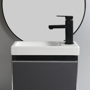 Lavabo en céramique de haute qualité, armoire rectangulaire, évier de salle de bains, lavabo d'armoire à trou unique - Product Image 4
