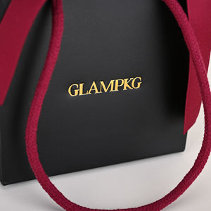 Оптовая продажа от фабрики GLAMPKG: подарочные пакеты для ювелирных изделий (колье, серьги, кольца) с логотипом на заказ и лентой - Product Image 3