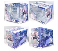 Boîtiers d'ordinateur personnalisés OEM sur le thème d'Anime Genshin Impact Sangonomiya Kokomi avec panneau latéral en verre trempé, tours verticales mini M-ATX