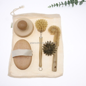 ZZhome Best Seller Mini spazzole per la pulizia di bambù manico in legno Tampico in fibra spazzole da cucina <span class=keywords><strong>Coco</strong></span> Sisal Wash pennelli - Product Image 5