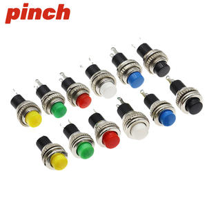 Pinch 10mm Push <b>Button</b> Switch DS-316 DS-314 1NO Solder Terminal Non-locking Self-resetting Doorbell Horn Switch - Product Image 4