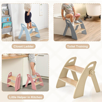 Tabouret de cuisine Montessori Offre Spéciale Tabouret en bois à 2 marches Tabouret pliant pour enfants