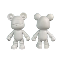 Vente en gros DIY Fluide Ours Teddy Ours violent Ours sombre Peinture Creative Home Decorations Handmade Doll Figurine Toys