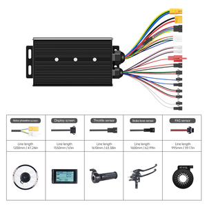 ชุดมอเตอร์ฮับไร้แปรงถ่าน 48V 2000W กันน้ำมาตรฐาน IP65 จากสหราชอาณาจักร สำหรับแปลงจักรยานไฟฟ้าขนาด 26 นิ้ว ขับเคลื่อนล้อหลัง พร้อมจอ LCD และโครงสแตนเลส - Product Image 3