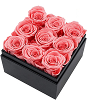 Roses éternelles 100% faites à la main, longue durée, vente en gros, boîtes