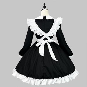 Japanese Style Maid Costume Long Sleeve Cosplay Outfit For Anime Role Play Women 14 Years Up Polyester Fabric - Product Image 3