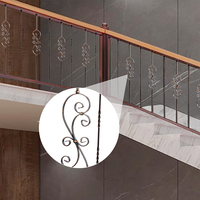 Antike Eisen Balkon Treppe Baluster Geländer benutzer definierte schwarze Blume Design moderne Schmiedeeisen Edelstahl direkten Hersteller
