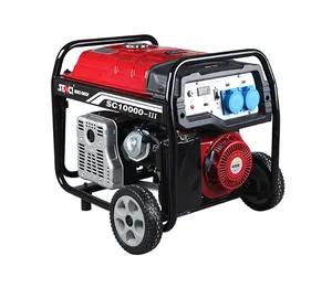 Generator bensin rangka terbuka efisiensi tinggi Alternator 17HP 10KW 9,5 KW