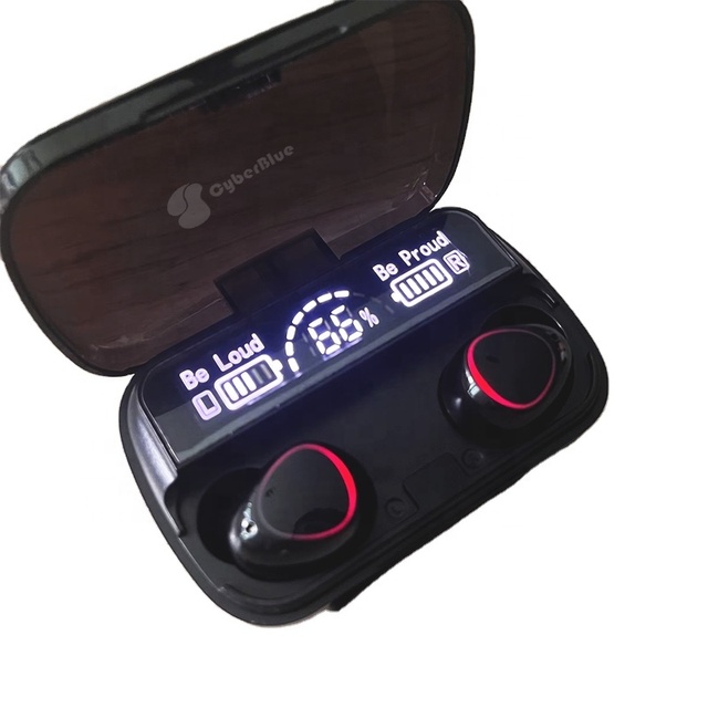 Fashionable Waterproof In-Ear Wireless Neck Band Earphones with LED Battery Indicator for Sports & Gaming Earbuds Headphones
