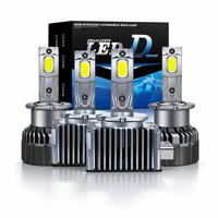 Phare LED haute puissance D4S 100W 6500K à double tube en cuivre, lampe au xénon, ampoule laser pour voiture 12V