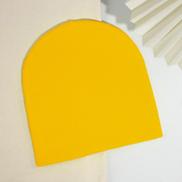 Bonnet en acrylique 100% pour femme, couleur unie, logo personnalisé, sans revers, tricoté pour l'automne et l'hiver