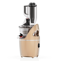 Nieuwe aanwinst: multifunctionele kleine huishoudelijke elektrische slowjuicer met grote opening (76 mm) voor hele appels en citrusvruchten, stille werking, eenvoudig in gebruik.