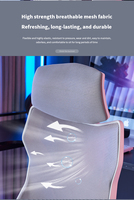 Chaise de bureau en tissu maillé pour la maison et le bureau, ergonomique, inclinable, pivotante, avec dossier rotatif, pour ordinateur, vente en gros