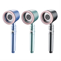 2025 NOUVEAU pommeau de douche à gouttes d'ions, douche filtrée avec poche, 5 modes de pulvérisation avec filtre intégré interrupteur marche/arrêt