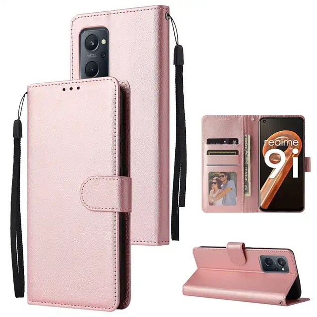 Wallet With Card Slot Circle Flip Leather Case for OPPO A96 A36 for Realme 9i