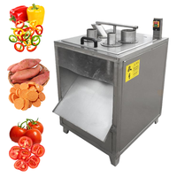 Gemakkelijk te bedienen fruit snijmachine 60mm, fruitblokjes snijmachine met neerwaartse druk, industriële fruitsnijder, commerciële groentesnijder