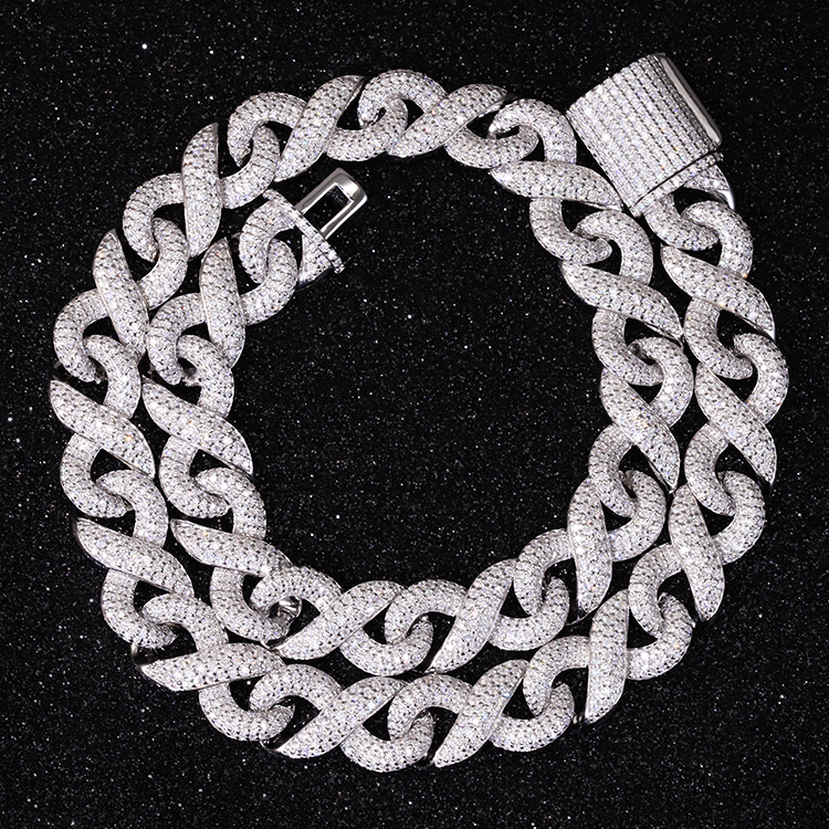 13mm white color infinite chain