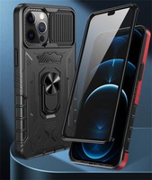 Coque de téléphone apple à écran hybride, étui rigide de protection avec anneau magnétique Anti-secouement, pour IPhone 13 pro max