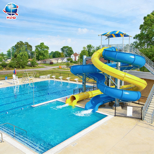Toboggan <span class=keywords><strong>aquatique</strong></span> commercial extérieur en fibre de verre pour piscine, équipement de jeux aquatiques pour adultes et enfants - Product Image 5