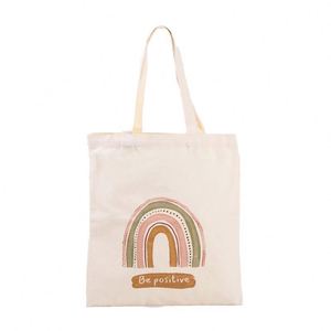 Bolso de hombro de lona para mujer, organizador de cosméticos, reutilizable, informal, con dibujos animados, ecológico, duradero, de gran capacidad - Product Image 3