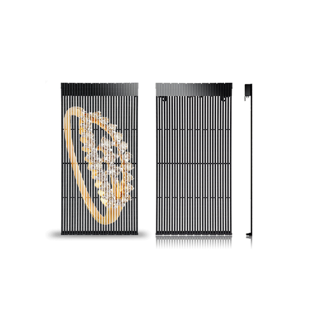 Outdoor DIP P10 P15.6 P16 P20 P31.25 Led Mesh Full Color Curtain Transparent Led Display Screen