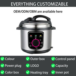 Olla a Presión Eléctrica Mecánica <span class=keywords><strong>de</strong></span> 8 <span class=keywords><strong>Litros</strong></span> con Recipiente Interior <span class=keywords><strong>de</strong></span> Acero Inoxidable <span class=keywords><strong>de</strong></span> Gran Capacidad Comercial - Product Image 3