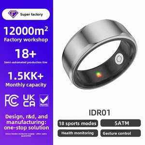 Anello Intelligente con 18 Modalità Sportive, Monitoraggio Passi e Calorie, Controllo Gestuale, Impermeabile 5ATM, Cavo di Ricarica - Product Image 5