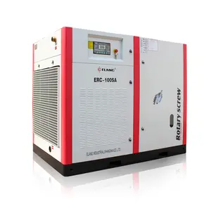 Compresor de aire con tornillo lubricado por aceite, 100 HP 75 Kw 4,0-13,6 m3/min AC Power Silent VFD