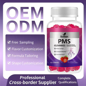 Oem Private Label Solilan Woman Vitamine B6-supplementen Balanceren Pms Reliëfgummies Met Chasteberry Engelwortel Voor Volwassenen - Product Image 5