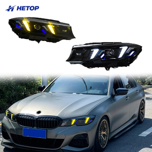HETOP US G20 Headlights 2019-2022 3 Series Dual Color Upgrade Modified LED DRL Snake Eye <b>Style</b> <b>Head</b> Lamp Plug and Play for Retro - Product Image 1