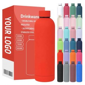 Bouteilles isothermes à double paroi avec logo personnalisé, 350 ml, 500 ml, petite ouverture, en acier inoxydable, bouteille d'eau de sport pour les voyages - Product Image 5