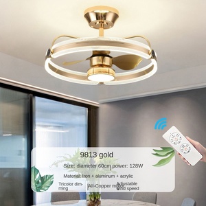 โคมไฟพัดลมเพดาน LED แบบนอร์ดิกทันสมัยทันสมัยแบบเรียบง่ายพร้อมมอเตอร์เงียบโคมไฟระย้าแบบบูรณาการสำหรับห้องนอนห้องนั่งเล่นของตกแต่งบ้าน - Product Image 3